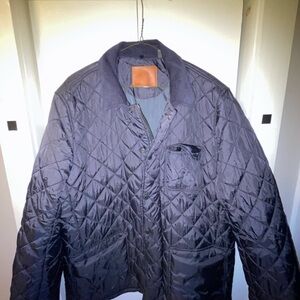 Men's Quilted Blue Jacket
